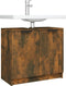 vidaXL - Badkamerkast - 64,5x33,5x59 - cm - bewerkt - hout - gerookt - eikenkleurig