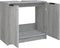 vidaXL - Badkamerkast - 64,5x33,5x59 - cm - bewerkt - hout - grijs - sonoma - eiken