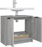 vidaXL - Badkamerkast - 64,5x33,5x59 - cm - bewerkt - hout - grijs - sonoma - eiken