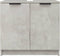 vidaXL - Badkamerkast - 64,5x33,5x59 - cm - bewerkt - hout - betongrijs