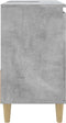 vidaXL - Badkamerkast - 65x33x60 - cm - bewerkt - hout - betongrijs