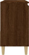 vidaXL - Badkamerkast - 65x33x60 - cm - bewerkt - hout - bruin - eikenkleur