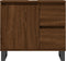 vidaXL - Badkamerkast - 65x33x60 - cm - bewerkt - hout - bruin - eikenkleur