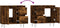 vidaXL - Badkamerkast - 65x33x60 - cm - bewerkt - hout - gerookt - eikenkleurig