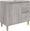 vidaXL - Badkamerkast - 65x33x60 - cm - bewerkt - hout - grijs - sonoma - eikenkleurig