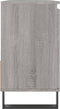 vidaXL - Badkamerkast - 65x33x60 - cm - bewerkt - hout - grijs - sonoma - eikenkleurig