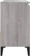 vidaXL - Badkamerkast - 65x33x60 - cm - bewerkt - hout - grijs - sonoma - eikenkleurig