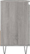 vidaXL - Badkamerkast - 65x33x60 - cm - bewerkt - hout - grijs - sonoma - eikenkleurig