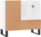 vidaXL - Badkamerkast - 65x33x60 - cm - bewerkt - hout - hoogglans - wit