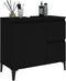 vidaXL - Badkamerkast - 65x33x60 - cm - bewerkt - hout - zwart