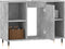 vidaXL - Badkamerkast - 80x33x60 - cm - bewerkt - hout - betongrijs