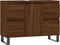 vidaXL - Badkamerkast - 80x33x60 - cm - bewerkt - hout - bruin - eikenkleur