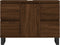 vidaXL - Badkamerkast - 80x33x60 - cm - bewerkt - hout - bruin - eikenkleur