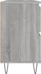 vidaXL - Badkamerkast - 80x33x60 - cm - bewerkt - hout - grijs - sonoma - eikenkleurig