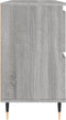 vidaXL - Badkamerkast - 80x33x60 - cm - bewerkt - hout - grijs - sonoma - eikenkleurig