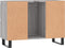 vidaXL - Badkamerkast - 80x33x60 - cm - bewerkt - hout - grijs - sonoma - eikenkleurig