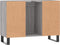 vidaXL - Badkamerkast - 80x33x60 - cm - bewerkt - hout - grijs - sonoma - eikenkleurig