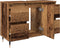 vidaXL - Badkamerkast - 80x33x60 - cm - bewerkt - hout - oud - houtkleurig