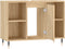 vidaXL - Badkamerkast - 80x33x60 - cm - bewerkt - hout - sonoma - eikenkleurig