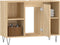 vidaXL - Badkamerkast - 80x33x60 - cm - bewerkt - hout - sonoma - eikenkleurig