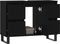 vidaXL - Badkamerkast - 80x33x60 - cm - bewerkt - hout - zwart
