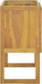 vidaXL - Badkamerkast - 90x45x75 - cm - massief - teakhout