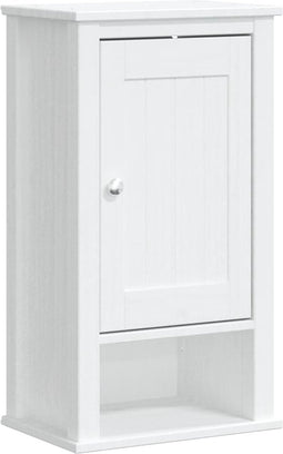 vidaXL - Badkamerkast - BERG - 40x27x71,5 - cm - massief - grenenhout - wit
