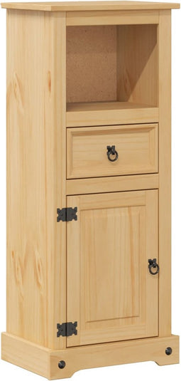 vidaXL - Badkamerkast - Corona - 45x33x110 - cm - massief - grenenhout