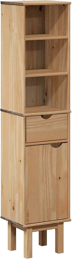vidaXL - Badkamerkast - OTTA - 35x30x159 - cm - massief - grenenhout