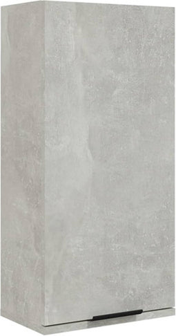 vidaXL - Badkamerkast - wandgemonteerd - 32x20x67 - cm - betongrijs