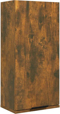 vidaXL - Badkamerkast - wandgemonteerd - 32x20x67 - cm - gerookt - eiken