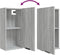 vidaXL - Badkamerkast - wandgemonteerd - 32x20x67 - cm - grijs - sonoma - eikenkleur