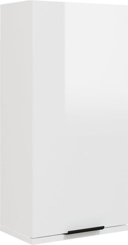 vidaXL - Badkamerkast - wandgemonteerd - 32x20x67 - cm - hoogglans - wit
