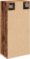 vidaXL - Badkamerkast - wandgemonteerd - 32x20x67 - cm - oud - houtkleurig
