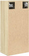 vidaXL - Badkamerkast - wandgemonteerd - 32x20x67 - cm - sonoma - eikenkleurig