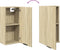 vidaXL - Badkamerkast - wandgemonteerd - 32x20x67 - cm - sonoma - eikenkleurig