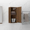 vidaXL - Badkamerkast - wandgemonteerd - 32x20x67 - cm - bruineikenkleurig
