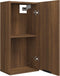 vidaXL - Badkamerkast - wandgemonteerd - 32x20x67 - cm - bruineikenkleurig