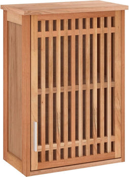 vidaXL - Badkamerkast - wandgemonteerd - 42x23x60 - cm - massief - walnotenhout