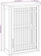 vidaXL - Badkamerkast - wandgemonteerd - 42x23x60 - cm - massief - walnotenhout