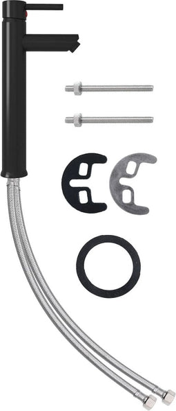 vidaXL - Badkamermengkraan - 12x30 - cm - zwart