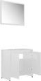 vidaXL - Badkamermeubelset - spaanplaat - hoogglans - wit