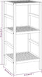 vidaXL - Badkamerrekje - 35,5x35,5x79 - cm - massief - walnotenhout