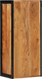 vidaXL - Badkamerwandkast - 40x30x90 - cm - massief - acaciahout - en - ijzer