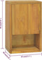 vidaXL - Badkamerwandkast - 45x30x70 - cm - massief - teakhout