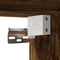 vidaXL - Badkamerwandkast - 80x25x30 - cm - bewerkt - hout - gerookt - eikenkleurig