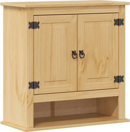 vidaXL - Badkamerwandkast - Corona - 70x33x71,5 - cm - massief - grenenhout