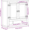 vidaXL - Badkamerwandkast - Corona - 70x33x71,5 - cm - massief - grenenhout