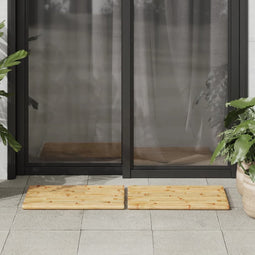 vidaXL - Badmatten - 2 - st - 50x35 - cm - bamboe