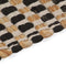vidaXL - Badmattenset - handgeweven - jute - en - stof - naturel - en - zwart